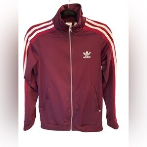 Adidas Originals Women’s Firebird Track Jacket Size S Full Zip Button Sleeves